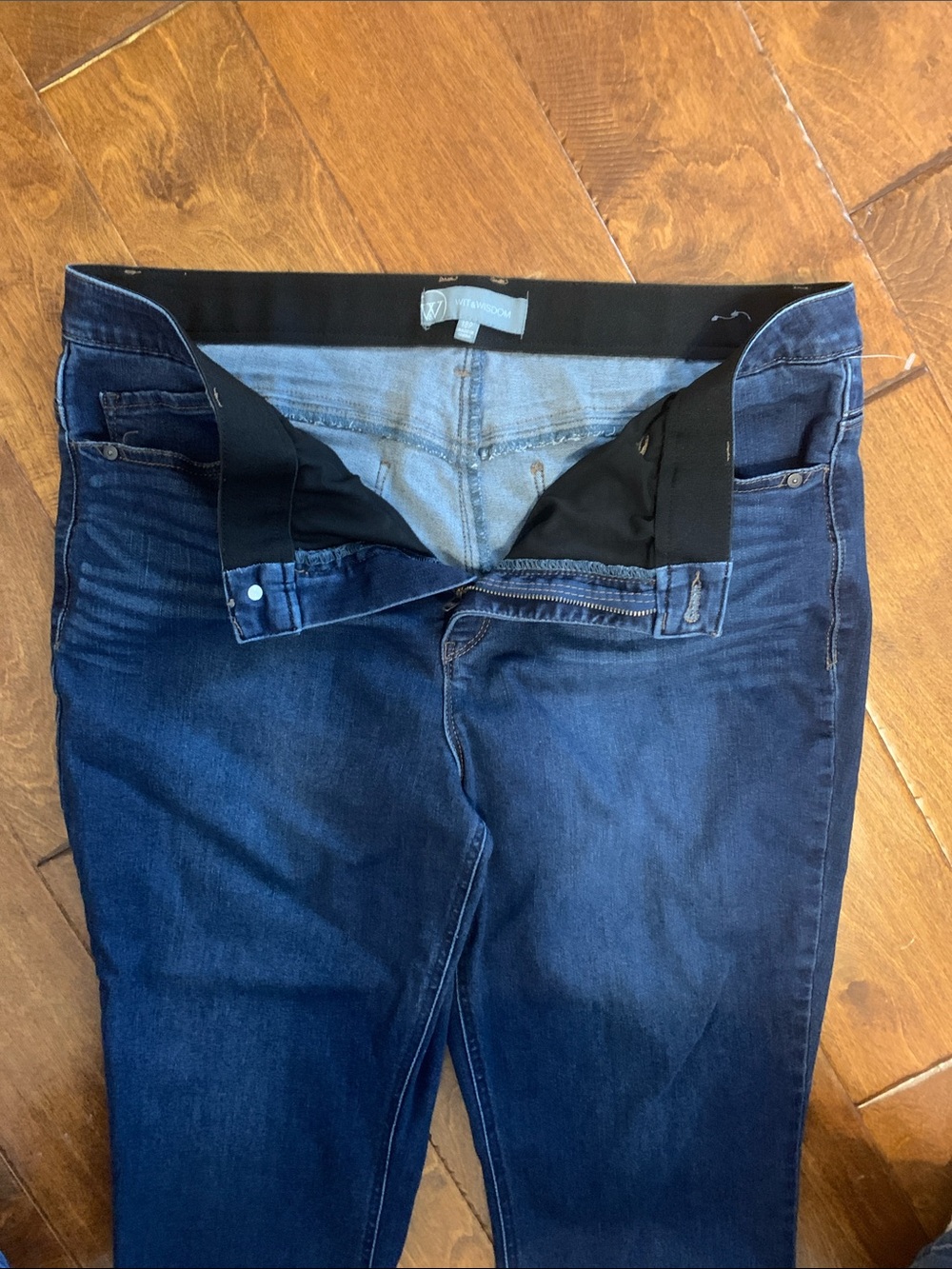 Wit & Wisdom Dark Blue Bootcut Jeans - Picture 4 of 11